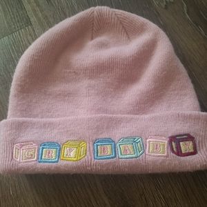 SOLD - pink crybaby beanie